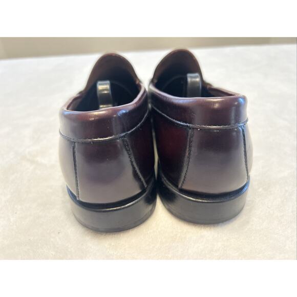 G.H. Bass Weejuns Men’s Size 10 D Burgundy Leather Loafers Slip On Dress Shoes - Picture 4 of 9